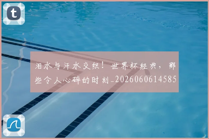 泪水与汗水交织！世界杯经典，那些令人心碎的时刻_20260606145851